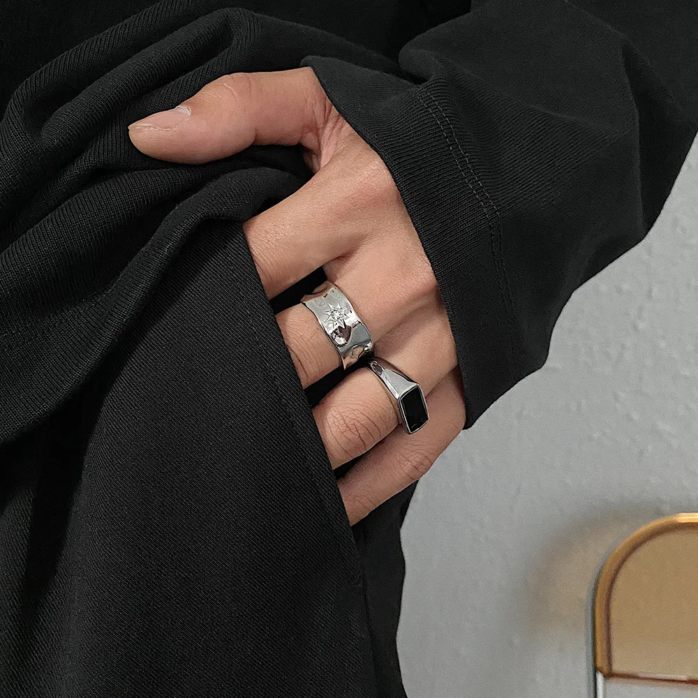 Title 4, Anillo Cold Wind Estrellas para Hombre y Mujer ...