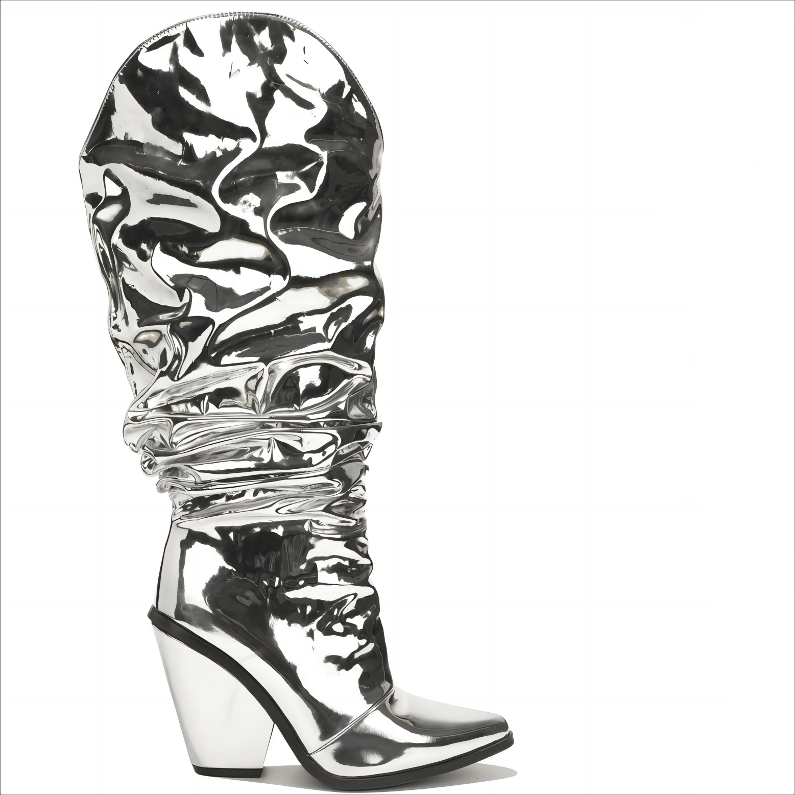 Botas cunha coloridas de tubo grande com placa de ferro metálico proporcionam conforto superior e estilo vibrante para uso diário. — foto 4