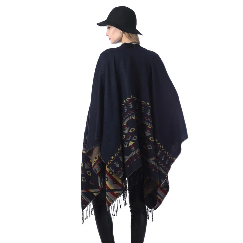 Title 3, Dames etnische stijl split dikke warmte sjaal
