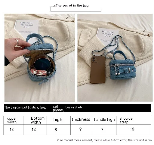 Title 1, Nova Mini Bolsa Acessórios Batom Bolsa Mensagei...