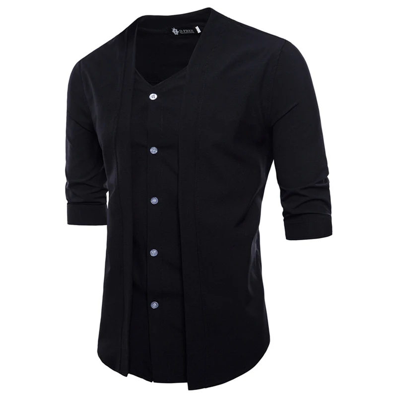 Title 2, Mens Fashion Slim Short-sleeved Shirt for a mo...