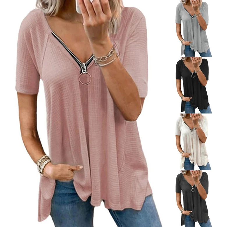 Title 2, Womens Tops Womens Short Sleeves Casual T-Shi...