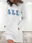 Damen Pullover mit Rundhalsausschnitt und langen Ärmeln mit Print. Bequemer und stilvoller Pullover für Alltag und Freizeit. — foto 5