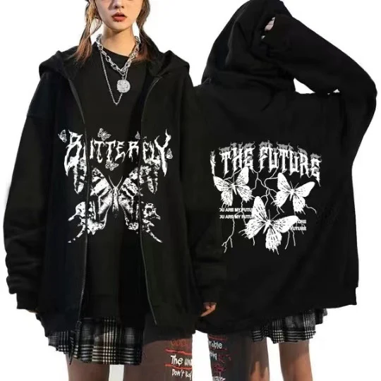 Title 6, Impressão com capuz feminino moda outono