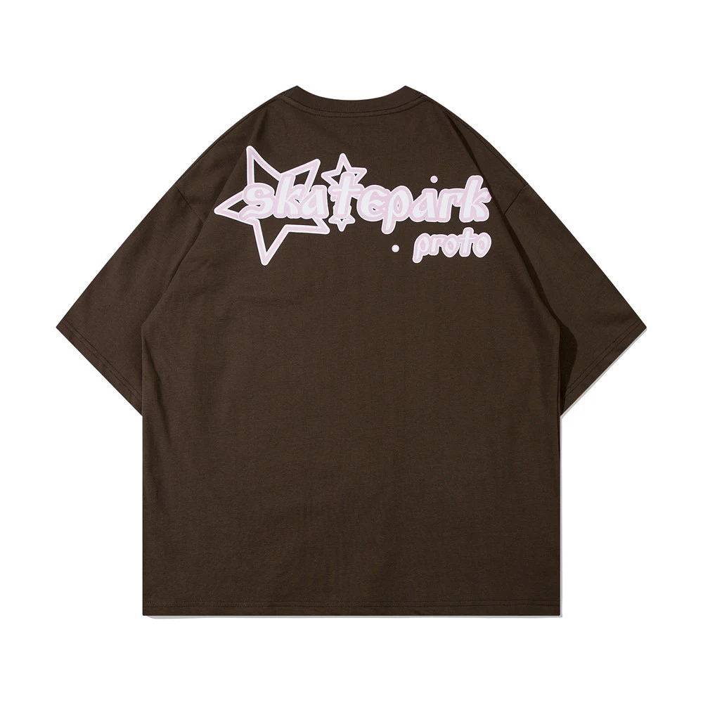 Camiseta masculina de manga curta com estampa abstrata, design moderno e leve para uso casual, perfeita para um visual confortável e estiloso. — foto 9
