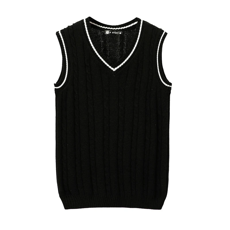 Men's Korean Slim Cotton Sleeveless Contrast Color V-neck Vest Twisted Flower, a stylish and comfortable summer top for — photo 5