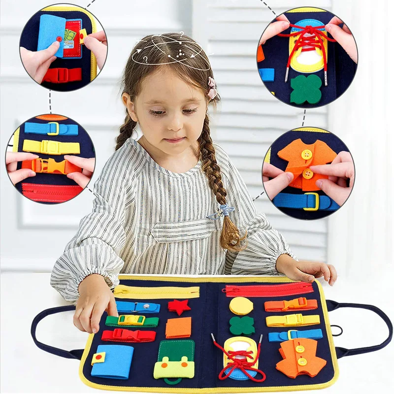 Title 5, Childrens Educational Felt Dressing Learning B...