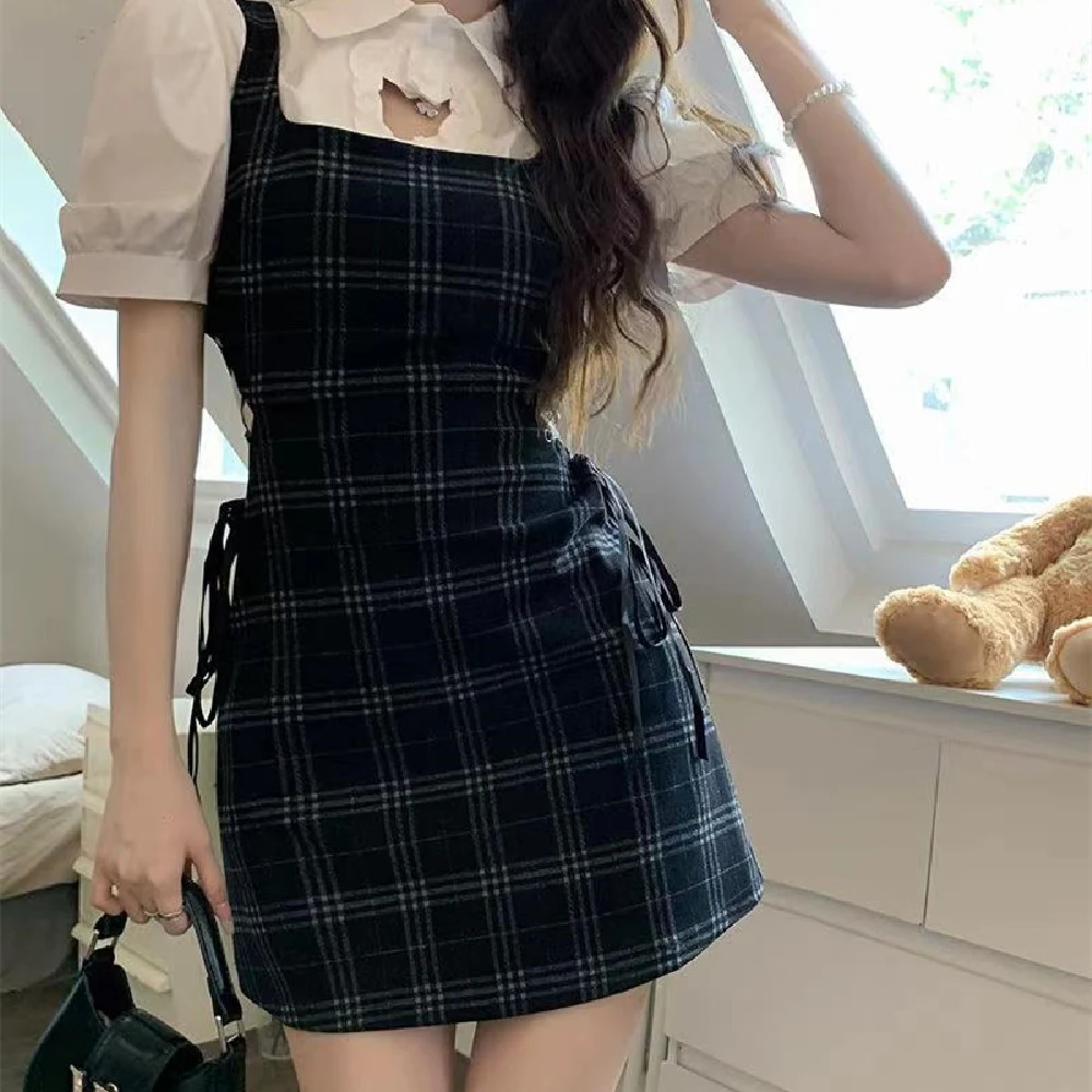 Title 4, Fashion Suspender Skirt Shirt Outfit
