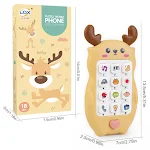 Celular Musical com Luz de Veado para Bebê Brinquedo Educacional Infantil Telefone para Bebê Estimula Aprendizagem e Diversão Interativa — foto 11