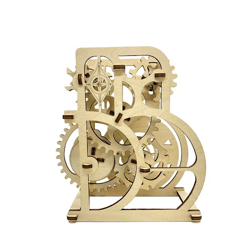 Title 3, Hand-assembled Wooden Lucky Turntable Puzzle. A...