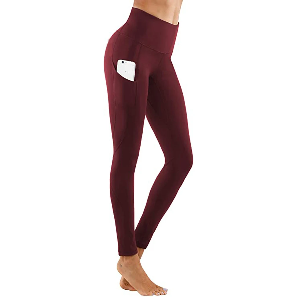 Title 11, Leggings fitness femininas, sólidas, cintura al...