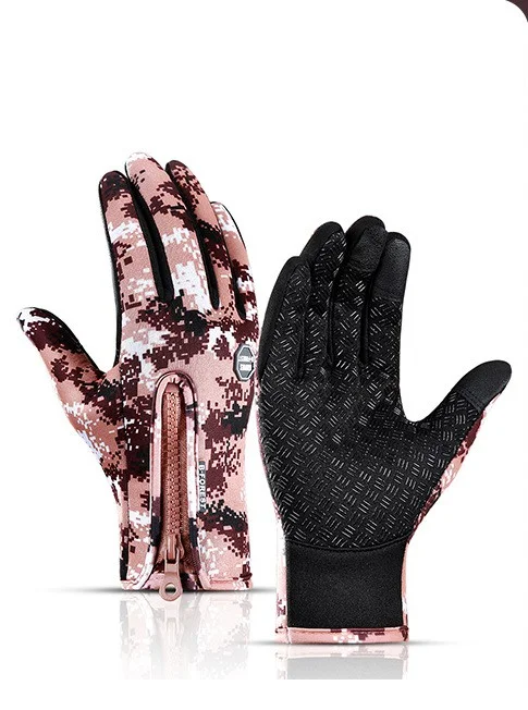 Winter Gloves Touch Screen Riding Motorcycle Sliding Waterproof Sports Gloves with Fleece Lining for Warmth and Grip in — photo 6