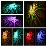 Colorful Peacock Projection Lamp Touch Remote Control Night Light creates a relaxing ambiance and provides unique bedroo — photo 1