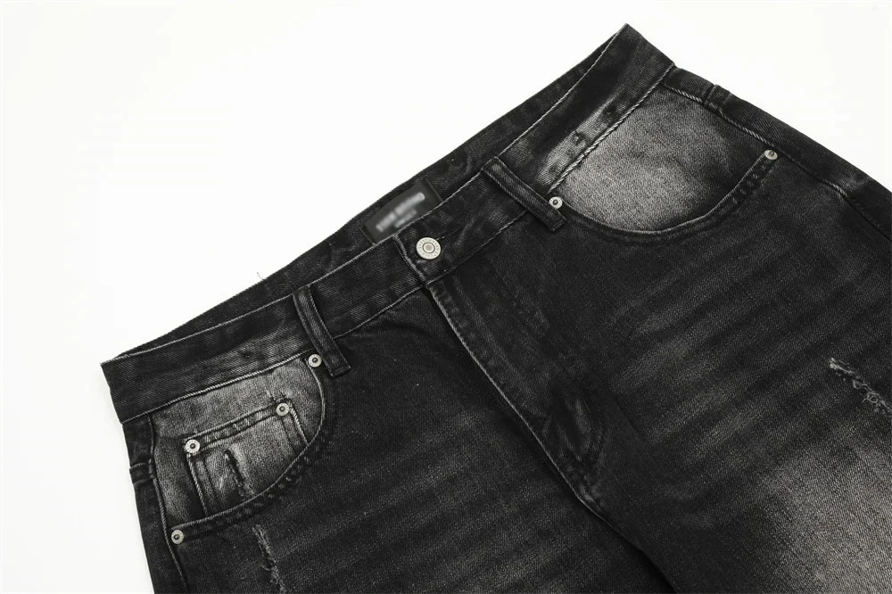 Hand Painted Jeans Men's Punk Worn — photo 3