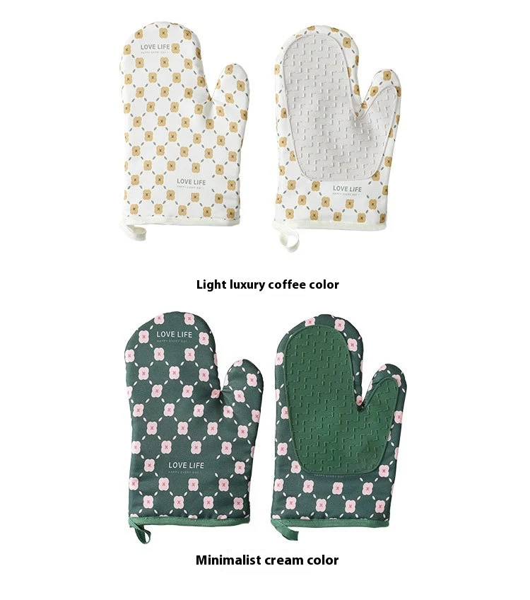 Thickened Microwave Oven Heat Insulation Gloves. Special High Temperature Resistant Anti-hot Protection for safe and com — photo 5