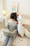 Travesseiro longo de raposa para dormir, boneca de pano com suporte para as pernas, ideal para abraçar e promover um sono confortável e relaxante. — foto 3