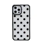 Black spots on white