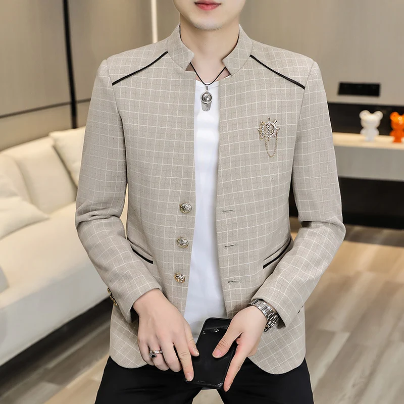 Men's Suit Leisure Suit Trendy Coat Men. Comfortable and stylish, ideal for casual and smart events, this suit provides — photo 1