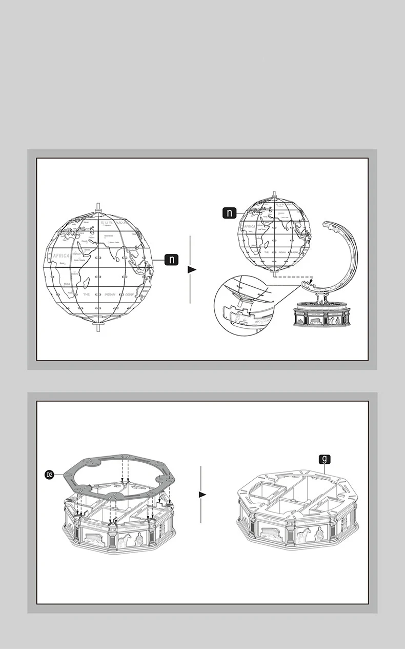 Title 12, Hand Made 3D Puzzle Globe — Explore the World T...