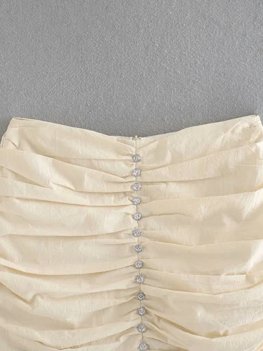 Title 3, Europese en Amerikaanse high waist rok met ploo...