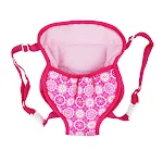 Mochila para bonecas infantis com alças e acessórios. Bolsa para crianças levarem suas bonecas favoritas com segurança e praticidade para brincar. — foto 3