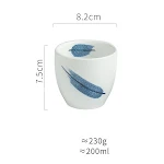 Japanese Creative Underglaze Color Short Ceramic Teacup Enjoy tea in style with this unique teacup, featuring creative d — photo 3