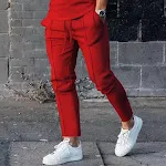 Pantalon Homme Casual Couleur Unie Coupe Slim Confort et Élégance Pantalon de Ville Moderne et Tendance Idéal pour un Look Décontracté et Sophistiqué — photo 6