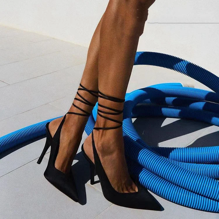 Pointed Ankle Strap High Heeled Sandals European and American Niche. Elevate your style with these elegant and sophistic — photo 11