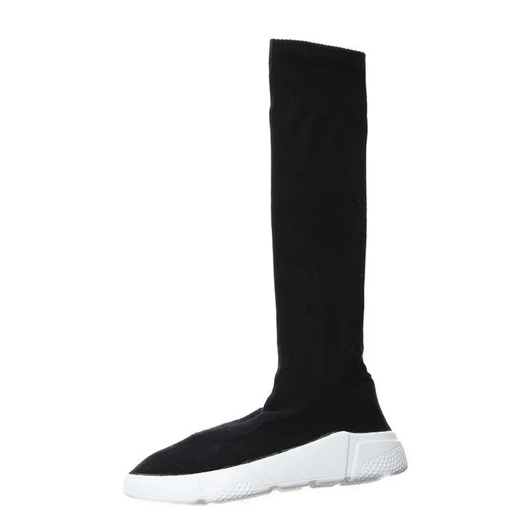 Knitted station stretch sock boots, comfortable and stylish footwear. Perfect for walking, modern design. Shop now for c — photo 2