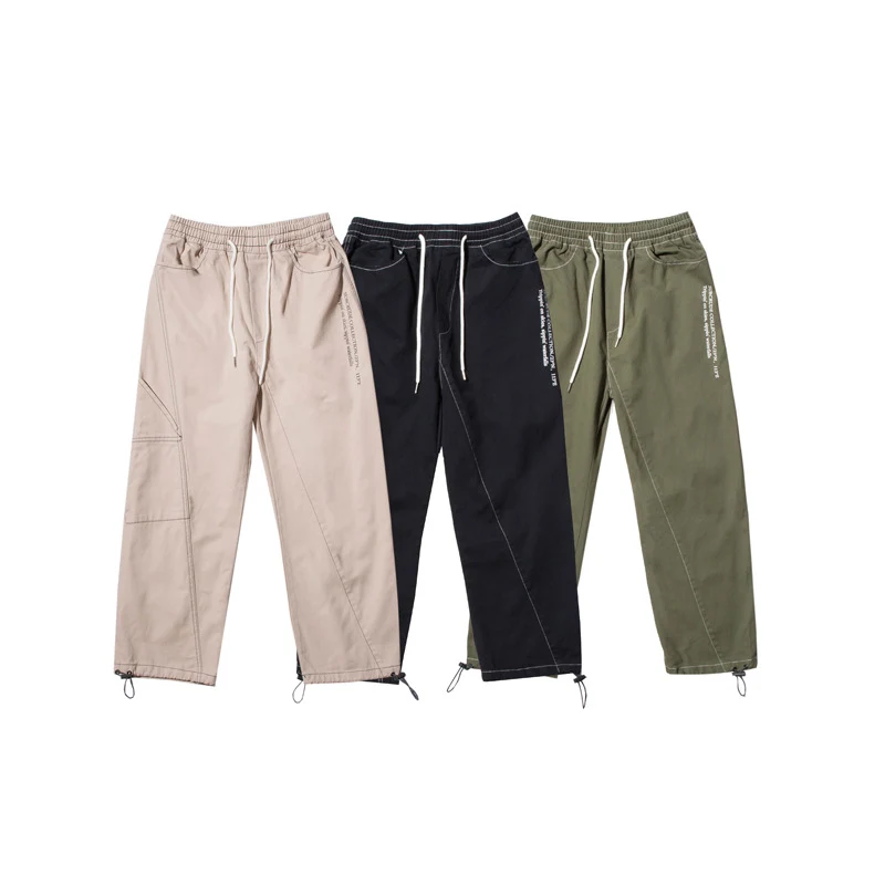 Men's Stitched Overalls Wide-Leg Casual Trousers Comfortable and Stylish Everyday Wear Modern Design and Versatile Fit P — photo 3
