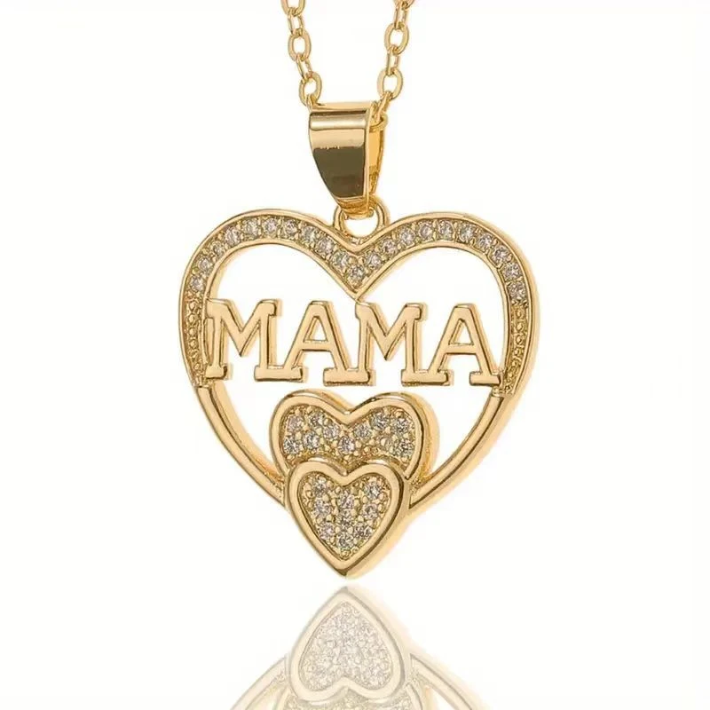 Colar MOM Estilo Frio para o Dia das Mães, Pingente MAMA. Joia perfeita para mamãe. Presente elegante e charmoso. — foto 2