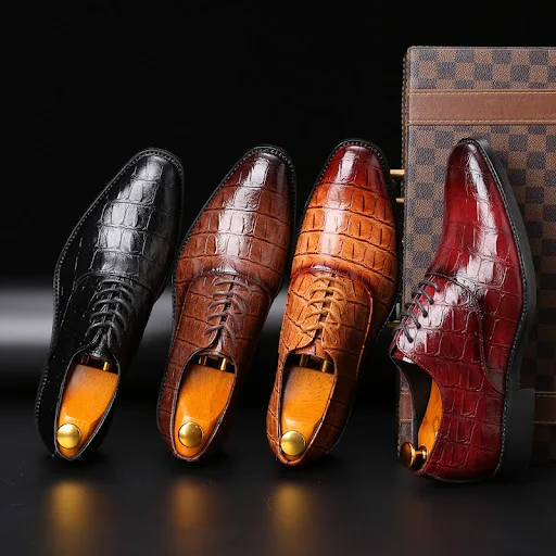Title 4, Heren British casual leren schoenen in grote ma...