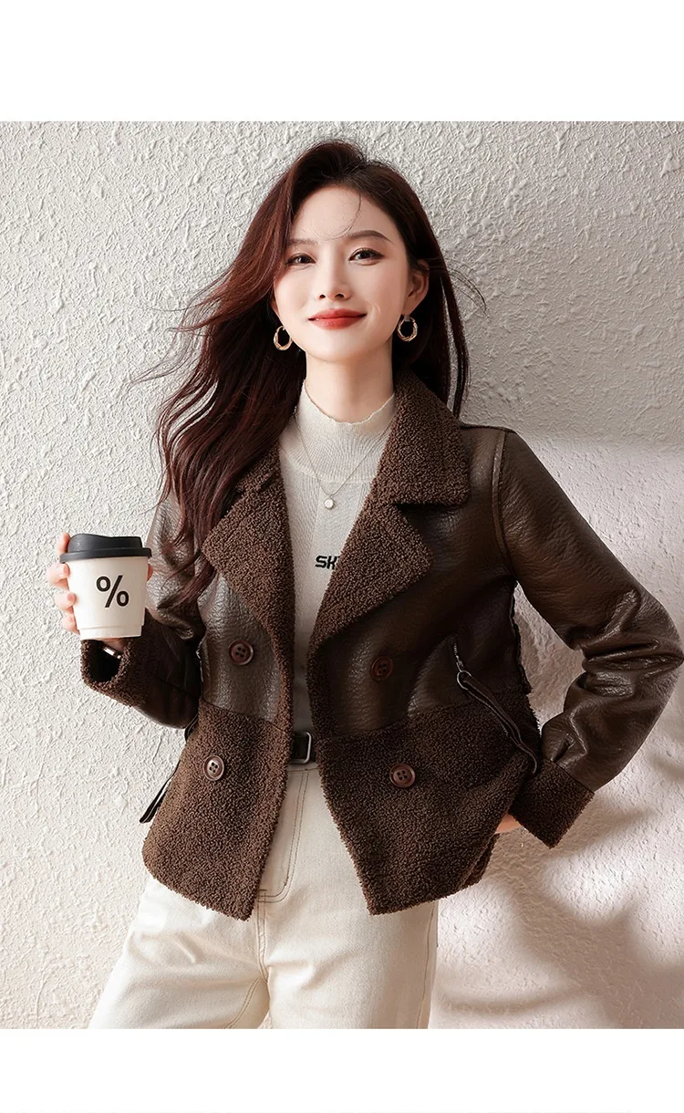 Fur Coat Winter Loose Plus Size Jacket For Women Stay warm and fashionable this winter with a loose fitting, plus size f — photo 13
