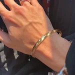 Pulseira de ouro masculina Joia Retro Trendy Personalidade. Adicione um toque de estilo e sofisticação ao seu visual com esta pulseira. — foto 1