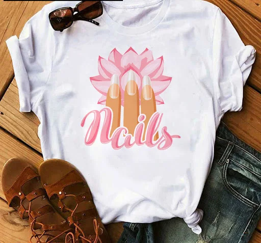 Title 14, Dames T-shirt losse kraag korte mouw casual mod...
