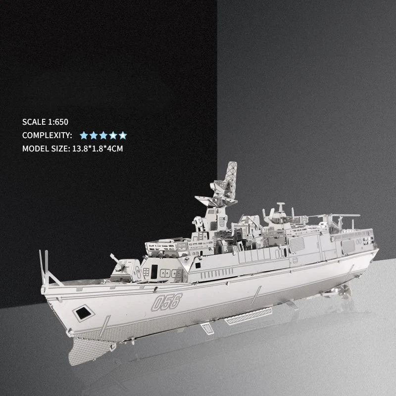 Frigate Modelo DIY de Metal Puzzle – Monte sua Fragata Incrível. Um modelo de montagem com peças de precisão, ideal para presentear e colecionar, diversão garantida. — foto 5