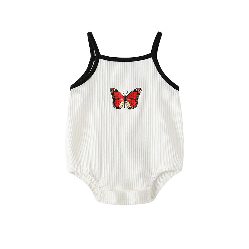Macacão Bebê Algodão Sem Mangas Roupa Recém-Nascido Body Confortável e Leve Perfeito para o Verão e Proporciona Liberdade de Movimentos — foto 2