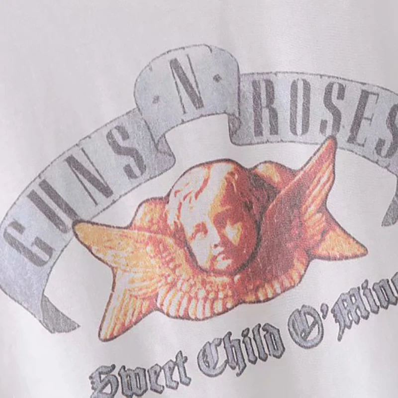 Camiseta corta corta con estampado de muñeca de sirena para mujer — foto 1