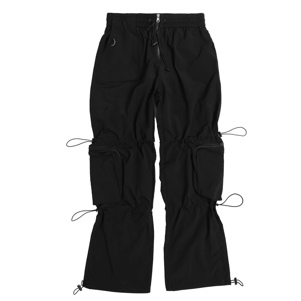 Title 2, National Fashion Multi-pocket Drawstring Overal...