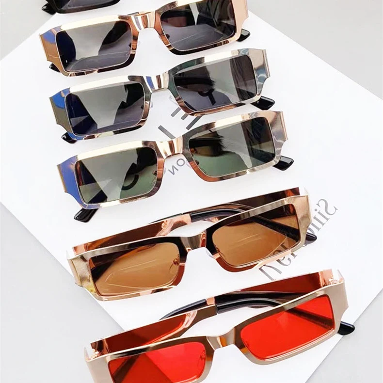 Title 5, Mens Metal Glasses, Small Square Frames, Forei...