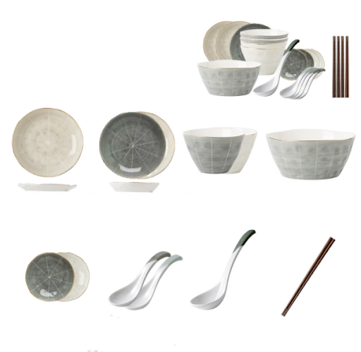 Title 10, Nordic Phnom Penh Light Luxury Ceramic Tablewar...