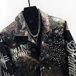 Jaqueta Bordada à Máquina Moda Solta Uniforme de Beisebol Conforto e estilo em uma peça Ideal para um visual moderno e despojado — foto 12