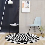 Mandala ethnic carpet for a stylish and bohemian living space. Circular design, ideal for living rooms and bedrooms, cre — photo 1