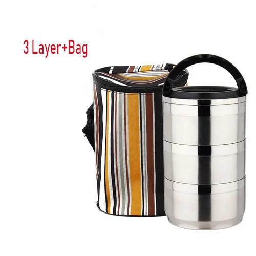 Title 4, 304 Stainless Steel Multi-Layer Lunch Box. Enjo...