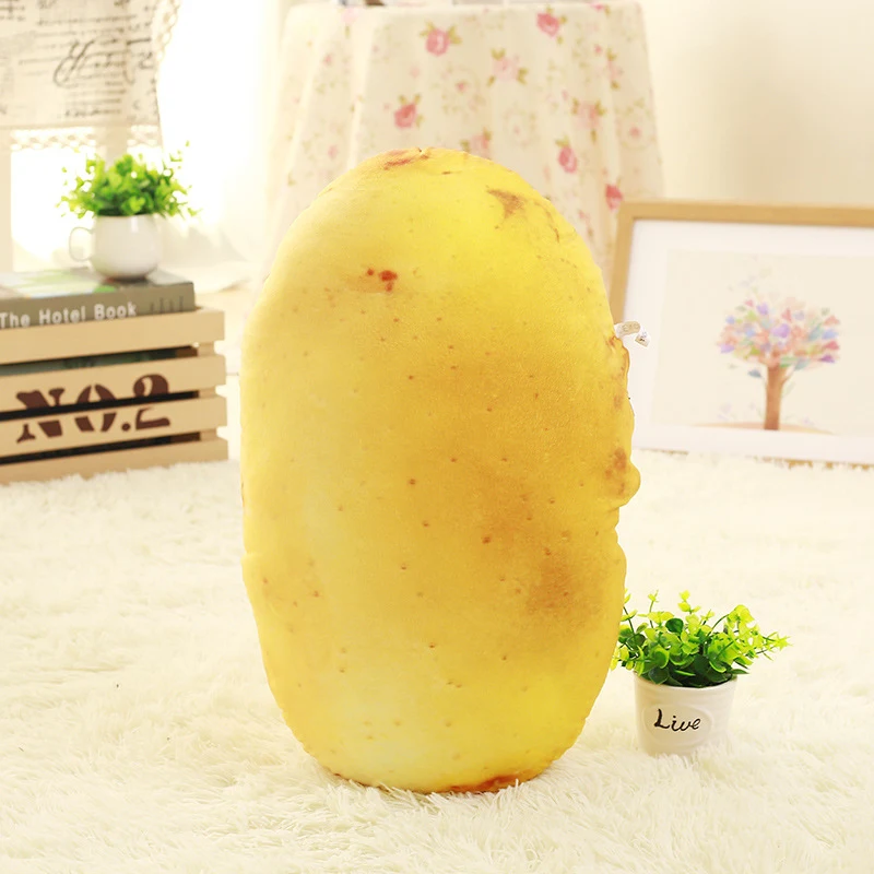 Hot Selling Creatieve Simulatie Groente Kussen Broccoli Aardappel Chinese Kool Groente Pluche Kussen Activiteitscadeau. — foto 4