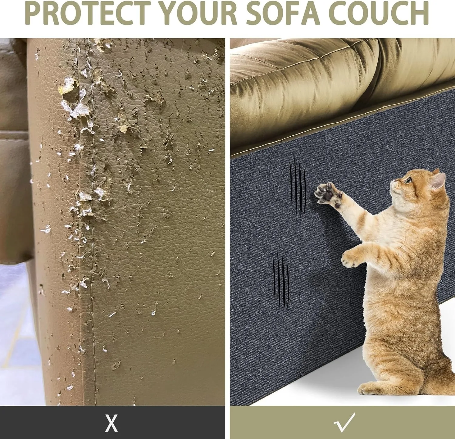 Title 5, Anti Cat Scratch Sofa Cats Scratch Board Sofa P...