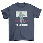 T-shirt a maniche corte To The Moon per uomo e donna — foto 3