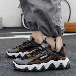Baskets en cuir décontractées pour couple et papa, confortables au quotidien, polyvalentes pour un look moderne et décontracté. — photo 4