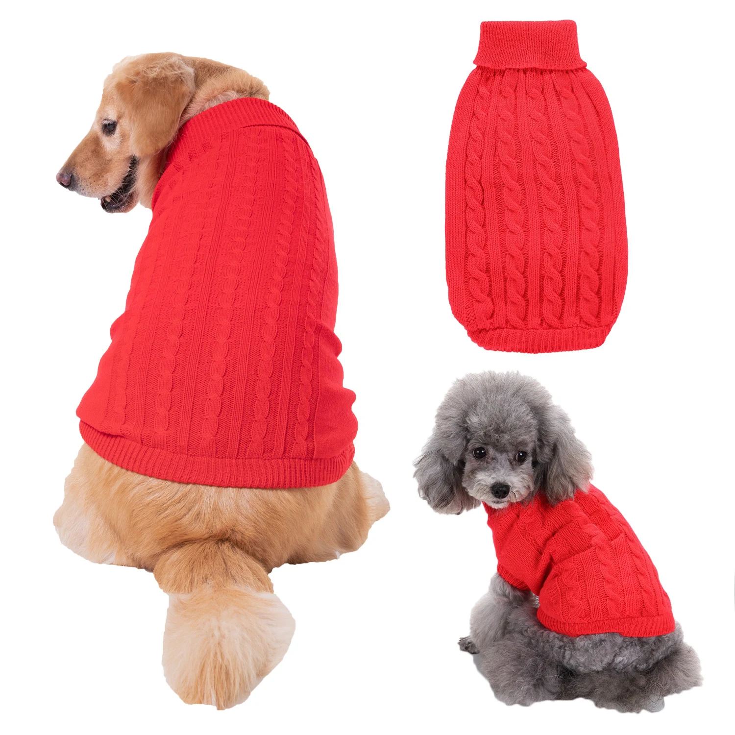 Solid Color Puppy Dog Clothes Teddy Bichon Pet Sweater Warm and Cozy Winter Wear for Small Dogs Protecting Your Furry Fr — photo 2