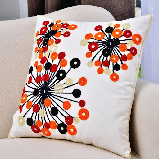 Title 1, Home Textile Pastoral Clan Style Cotton Embroid...